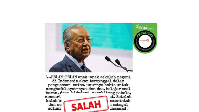 Cek Fakta Mahathir Mohamad