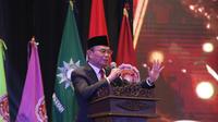 Menteri Koordinator Bidang Pembangunan Manusia dan Kebudayaan Muhadjir Effendy dalam Wisuda ke-X Universitas Muhammadiyah Bogor Raya di Sasana Kriya Taman Mini Indonesia Indah Jakarta, pada Sabtu (2/12/2023) lalu. (Ist)