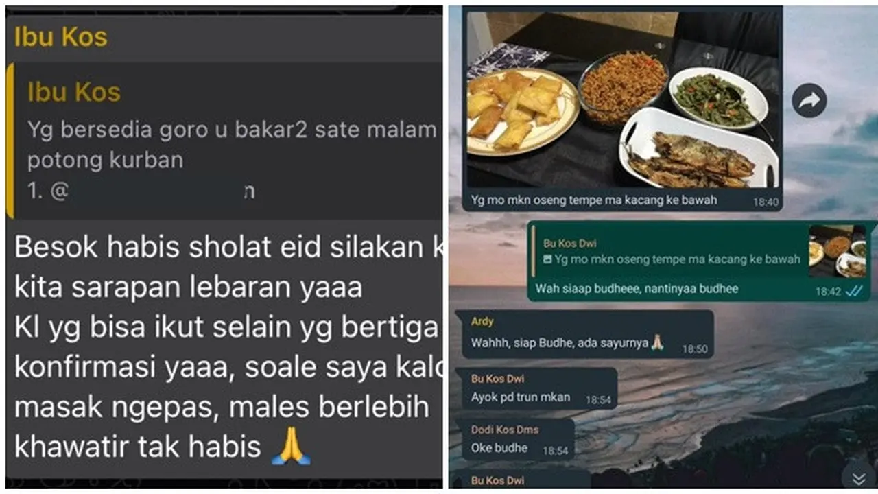 6 Chat Ibu Kos Ajak Makan di Rumahnya Ini Idaman Banget