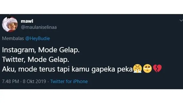 7 Curhatan Netizen Instagram Mode Gelap Ini Bikin Galau