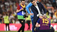 Pelatih Barcelona, Ernesto Valverde.(AFP/JOSE JORDAN)