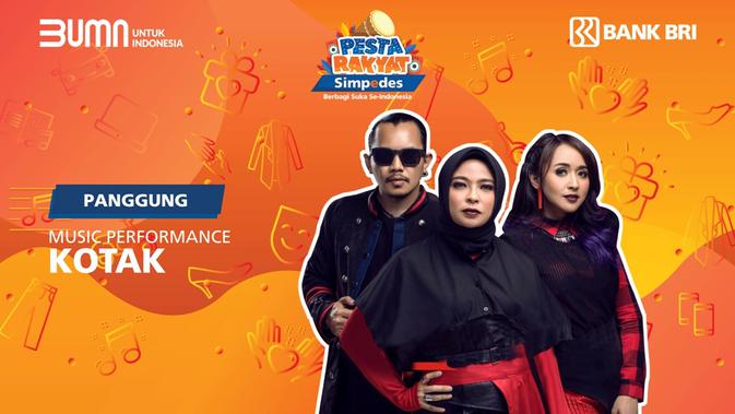 Kotak tampil di Pesta Rakyat Simpedes 2020 - Episode 7, Sabtu, 21 November 2020.