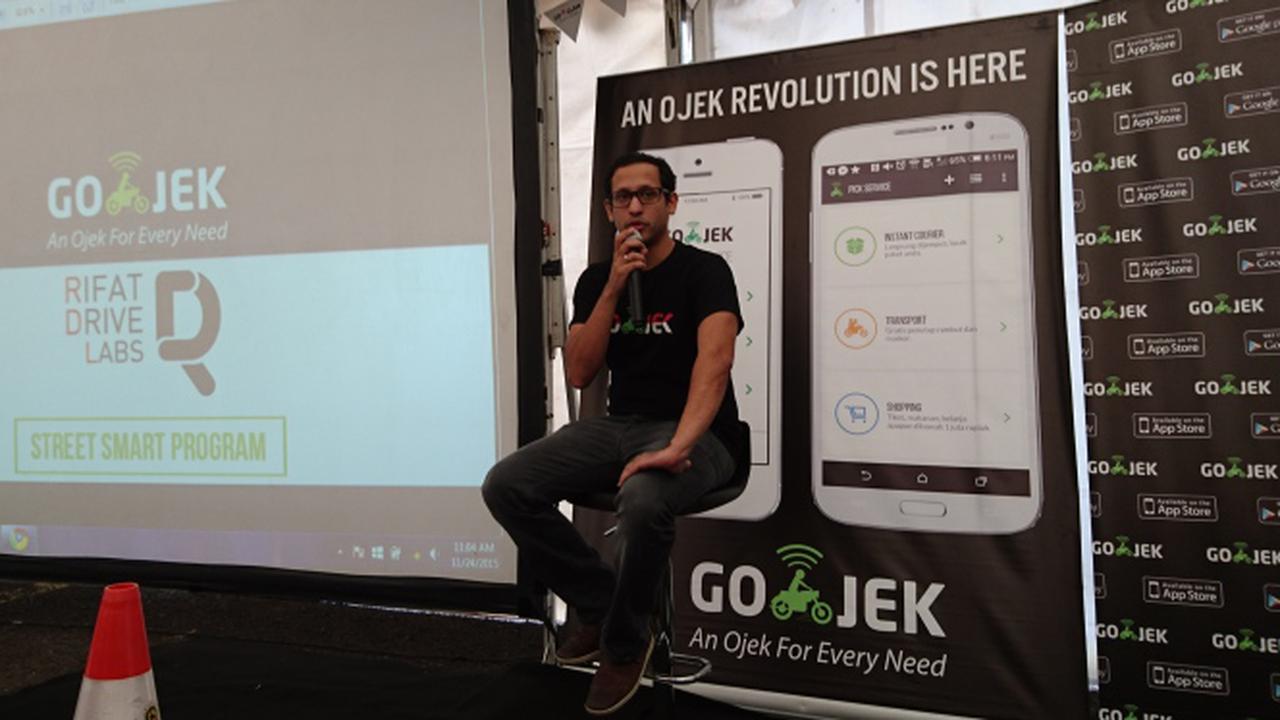 Nadiem Makarim di Konferensi Pers Smart Street Program