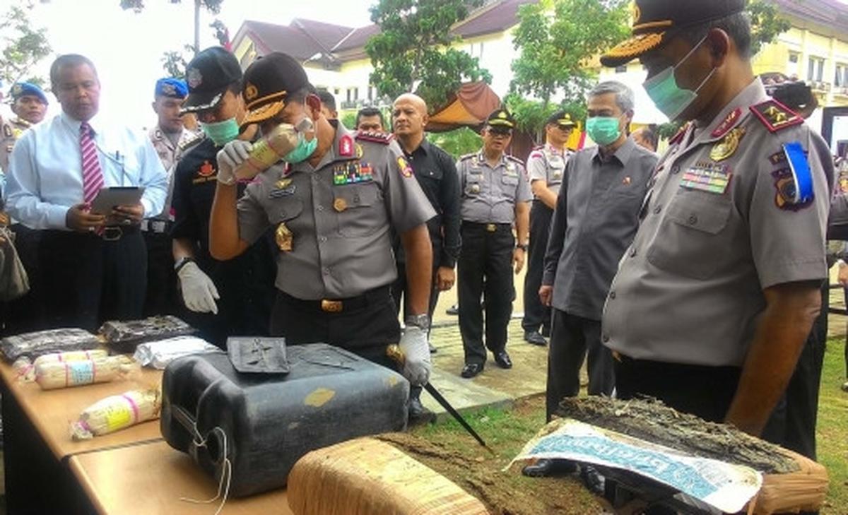 Kapolri pimpin pemusnahan 1,7 ton ganja di Aceh