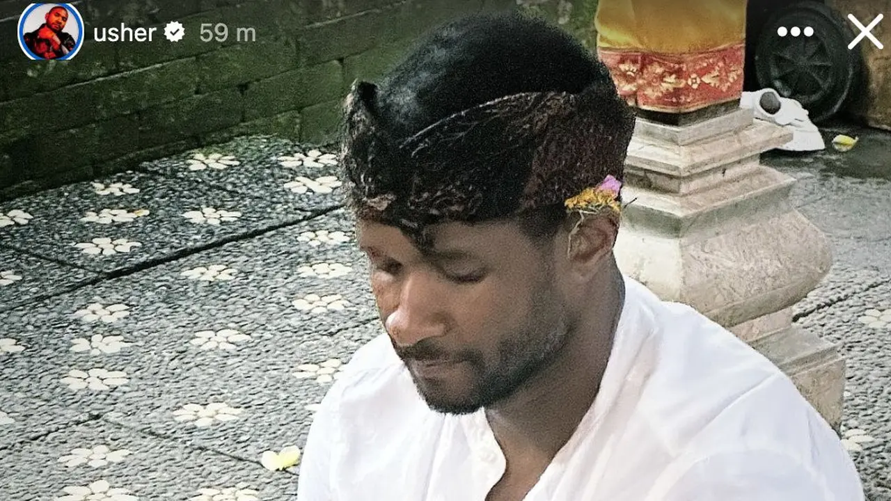 Usher di Bali [Foto: Twitter/wonderfulid]