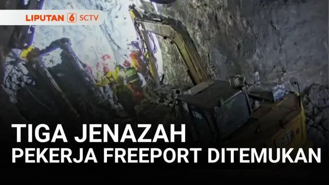 Setelah hampir satu bulan pencarian di tambang bawah tanah (grasberg) Mimika, Papua Tengah. Tim Penyelamat PT Freeport Indonesia menemukan tiga jenazah pekerja tambang yang sempat hilang tertimbun longsor.