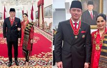 Annisa Pohan Hadiri Anugerah Bintang Mahaputra Nararya Bersama AHY, 8 Potret Cantik dengan Kebaya Merah & Kain Ulos