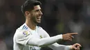 Gelandang Real Madrid, Marco Asensio masuk dalam daftar incaran Manchester United pada Januari 2018. Manurut Don Balon (media spanyol) Jose Maourinho siap memberikan tempat utama pada skuat Setan Maerah untuk Asensio. (AFP/Gabriel Bouys)