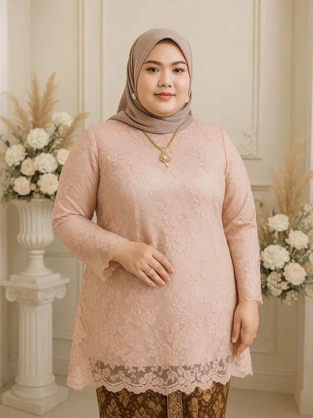 Model Kebaya Simpel Modern Tapi Mewah untuk Orang Gemuk