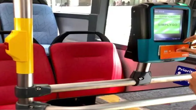 Penggunaan kartu nirsentuh pada moda transportasi bus (Foto: Liputan6.com/Pipit I.R)