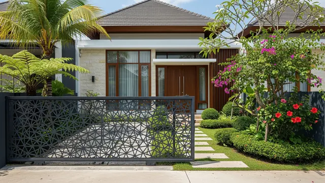 Pola Pagar Laser Cutting yang Aman Sekaligus Mempercantik Fasad Rumah/Gemini AI