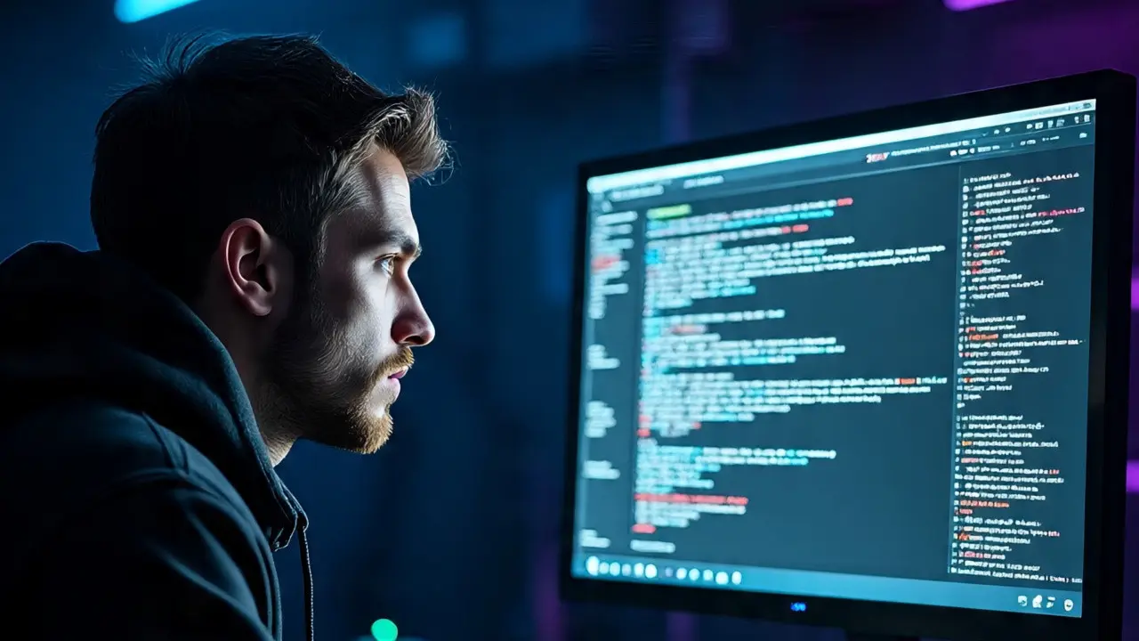 Ilustrasi Hacker AI.