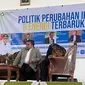 Diskusi Politik Perubahan Iklim dan Energi Terbarukan yang digelar Environmental Institute di Padang Sidempuan, Minggu (3/9/2023).