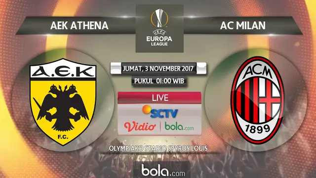 AEK Athena Vs AC Milan