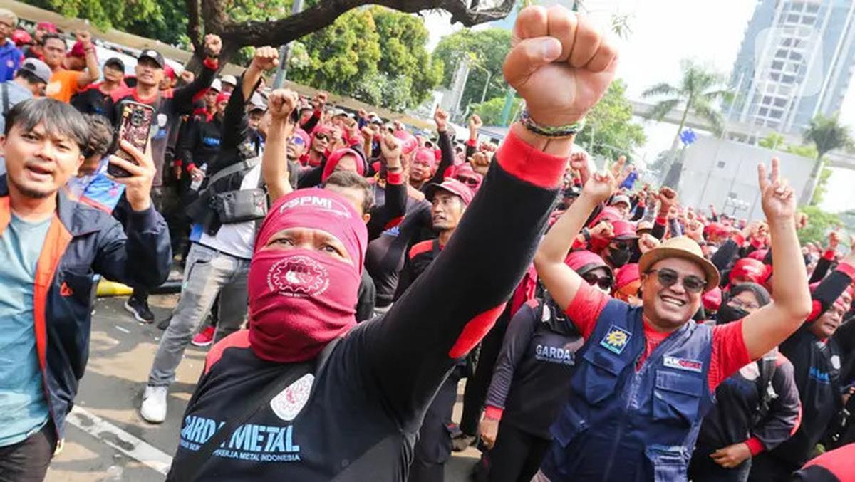 Desak Pengupahan Tak Pakai PP 51/2023, Buruh Berunjuk Rasa di Kemnaker
