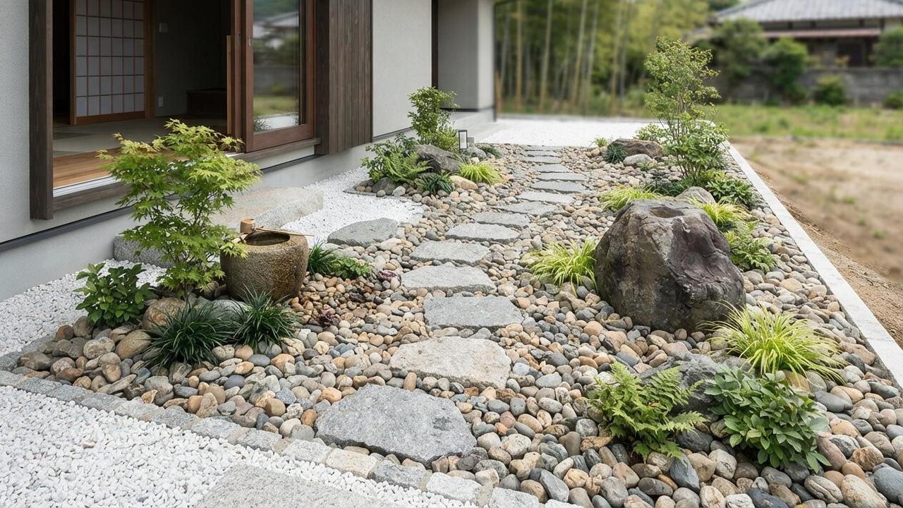 Gravel Garden Ala Jepang yang Mudah Ditiru di Rumah