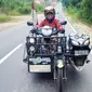 Sri Lestari menempuh perjalanan Manado-Makassar dengan sepeda motor modifikasi untuk sadarkan para difabel lainnya