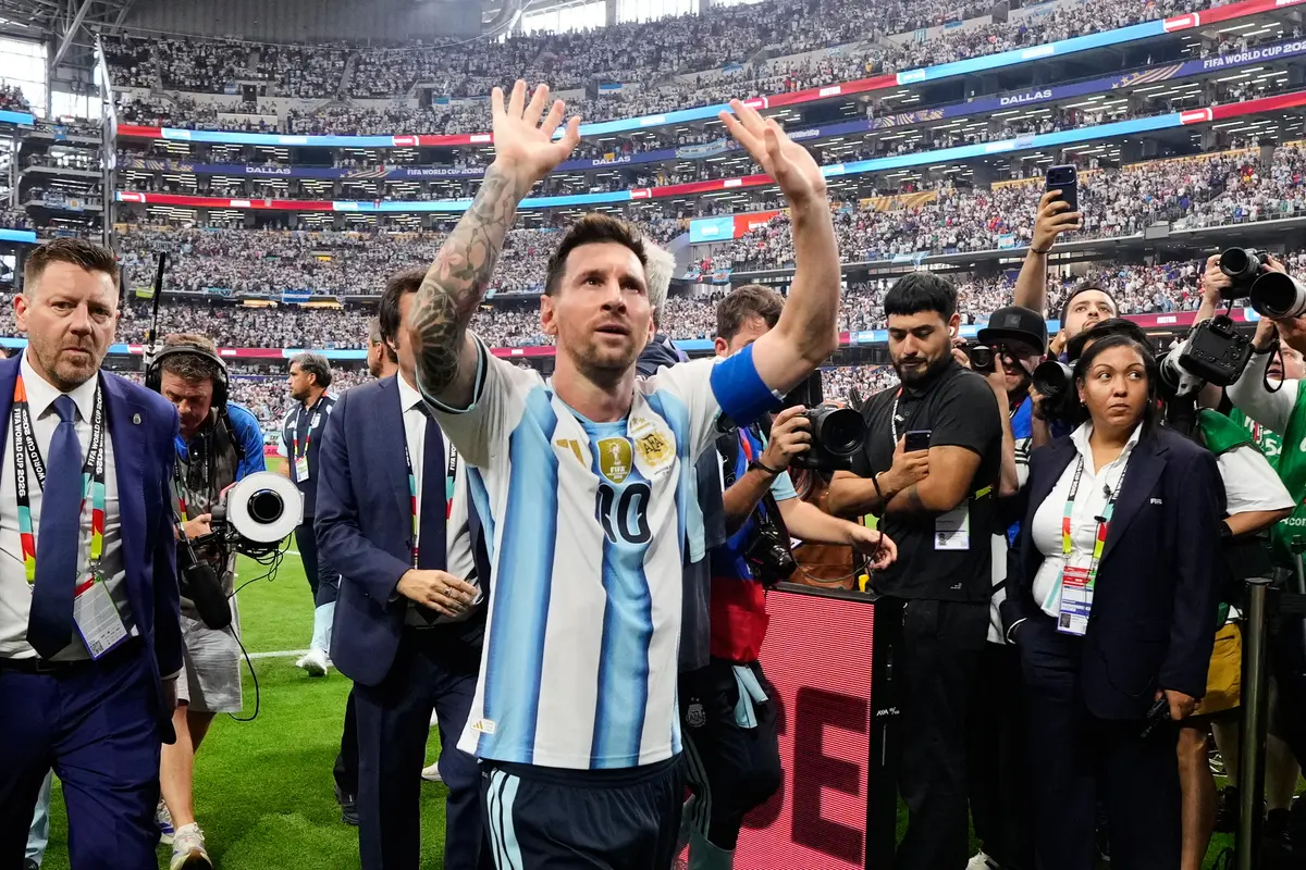 Pemain Argentina Lionel Messi