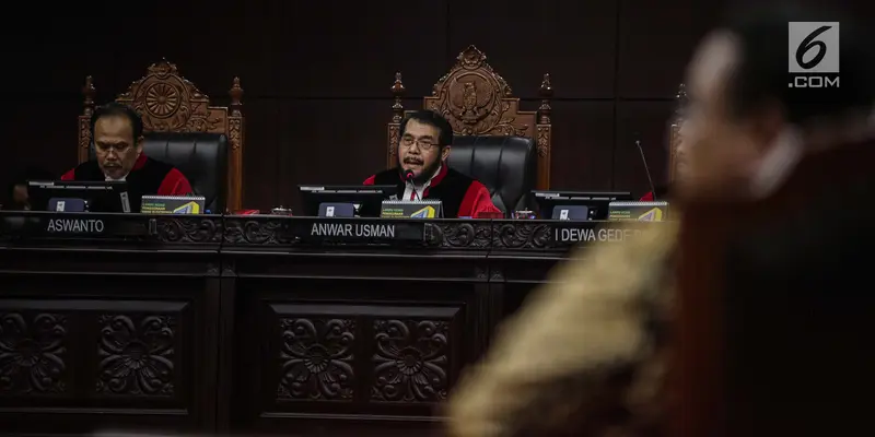 Pembukaan Sidang Putusan MK