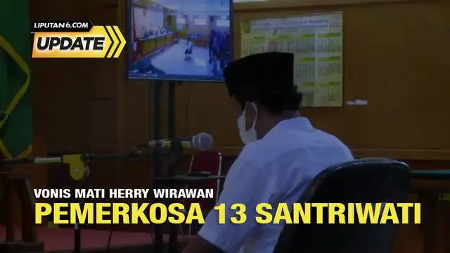 Pengadilan Tinggi (PT) Bandung menjatuhkan vonis mati kepada terdakwa kasus pemerkosaan terhadap 13 santriwatinya, Herry Wirawan. Vonis banding itu dibacakan pada Senin 4 April 2022.