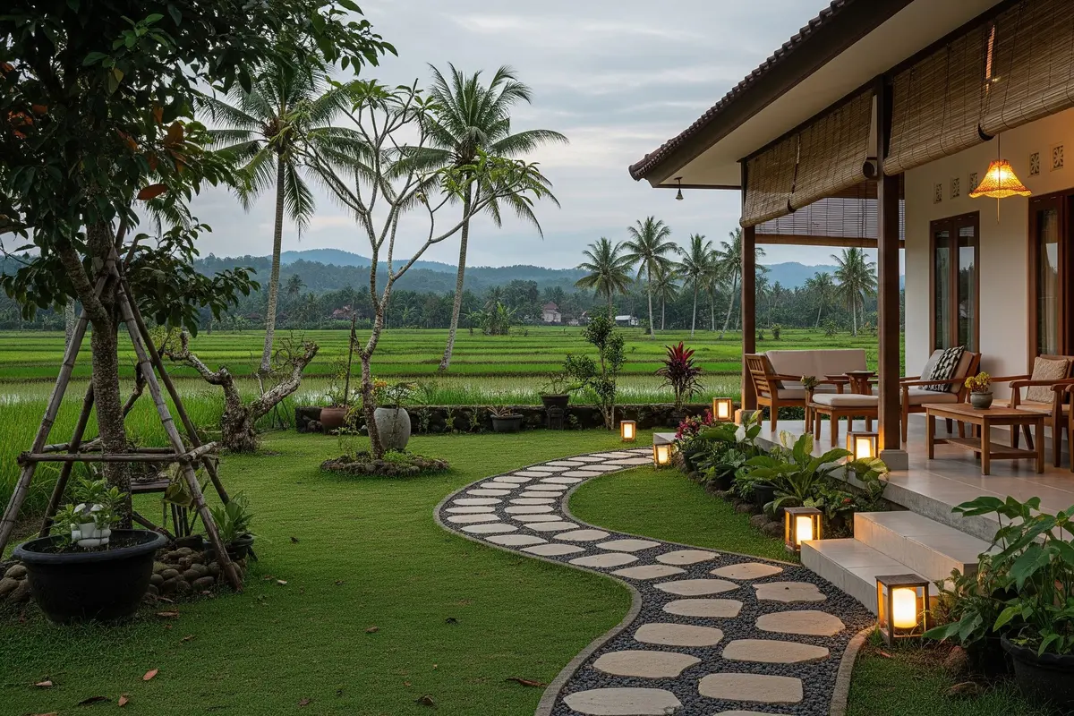 Inspirasi Teras Rumah Nuansa Pedesaan Modern