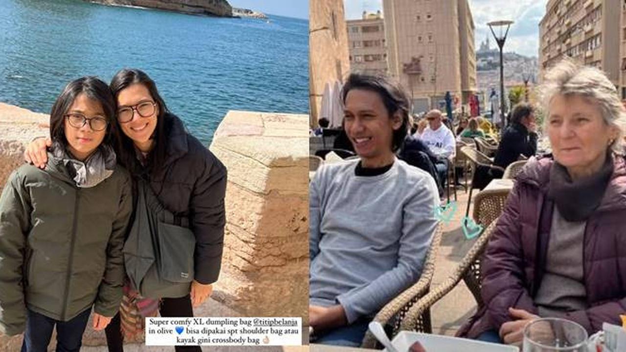 7 Potret Keseruan Eross Candra dan Sarah Diorita Pulang Kampung Ke Prancis