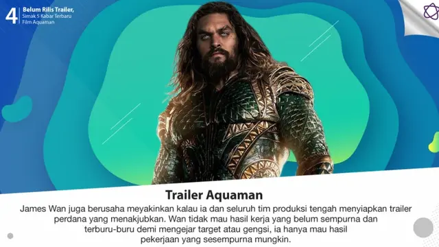 [Bintang] Belum Rilis Trailer, Simak 5 Kabar Terbaru Film Aquaman