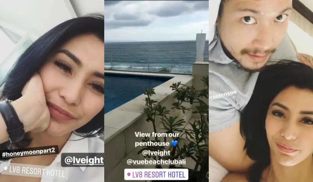 Tyas Mirasih dan Raiden Soedjono bulan madu lagi [foto: instagram]