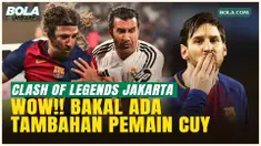 CEO Senyawa Entertainment, Reza Wibisana Subekti, mengungkapkan akan ada tambahan tiga hingga empat pemain top dunia dalam line up Clash of Legends Jakarta, termasuk salah satu pemain yang baru pensiun dan terakhir bermain bersama Lionel Messi, dalam keterangan yang disampaikan pada Kamis (5/2/2026), sekaligus memastikan pengumuman resmi susunan pemain lengkap akan dilakukan pekan depan seiring penjualan tiket yang sudah menembus lebih dari 50 persen.