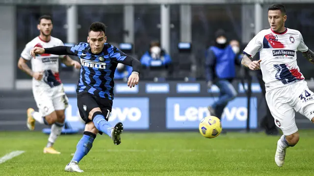 FOTO: Lautaro Martinez Borong 3 Gol, Inter Milan Gilas Crotone