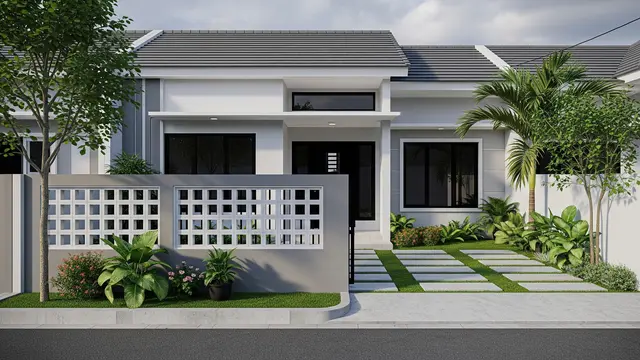 Desain Rumah Perumnas dengan Roster Banyak agar Lebih Adem/Gemini AI