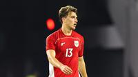Penyerang Timnas Indonesia, Mauro Zijlstra, menjalani debutnya saat menghadapi Timnas Chinese Taipei di Stadion Gelora Bung Tomo, Surabaya, Jumat (6/9/2025). (Bola.com/Abdul Aziz)