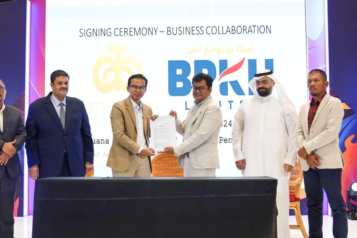 BPKH Limited selaku anak usaha Badan Pengelola Keuangan Haji (BPKH), resmi menandatangani kontrak pengelolaan dua hotel di Arab Saudi (Istimewa)
