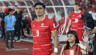 Pemain Timnas Indonesia, Ramadhan Sananta memasuki lapangan dalam laga final FIFA Series 2026 melawan Bulgaria di Stadion Utama Gelora Bung Karno (SUGK), Senayan, Jakarta, Senin (30/03/2026). (Bola.com/M Iqbal Ichsan)