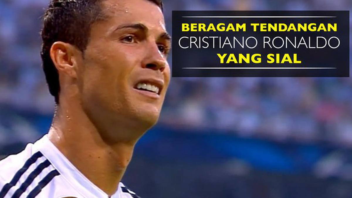 Beragam Tendangan Keras Cristiano Ronaldo yang Bentur Tiang dan Mistar ...