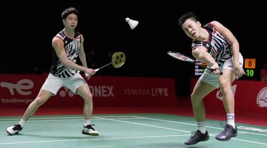 Foto: Minions Kalah dari Pasangan Jepang di Final BWF World Tour Finals 2021