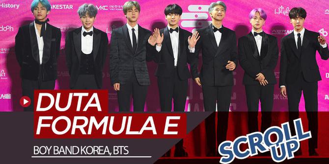 VIDEO: Boy Band Korea, BTS Jadi Duta Balapan Formula E