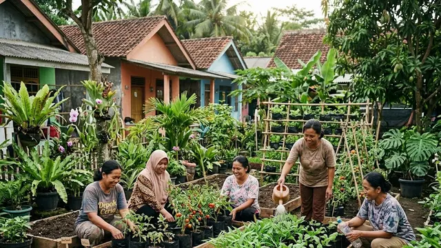 Kebun Polybag di Halaman Rumah