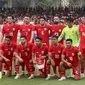 Timnas Indonesia dipaksa bermain imbang 0-0 oleh Tanzania. (Liputan6.com/Herman Zakharia)