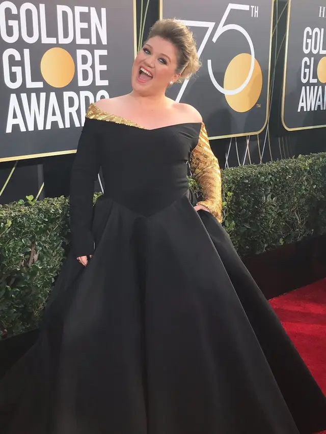 Kelly Clarkson di Golden Globes 2018