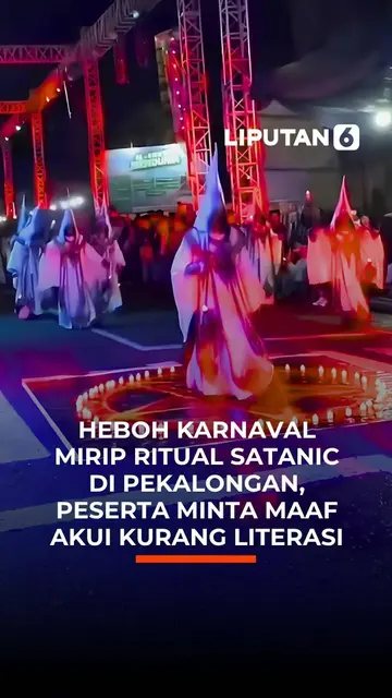 Heboh Karnaval Mirip Ritual Satanic di Pekalongan, Peserta Minta Maaf Akui Kurang Literasi