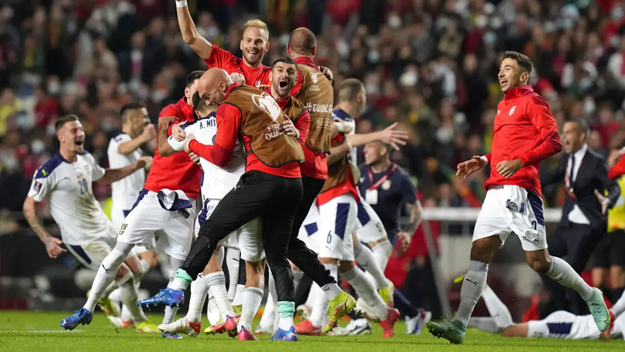 FOTO: Kalah Dramatis dari Serbia, Portugal Tertunda Lolos ke Piala Dunia 2022