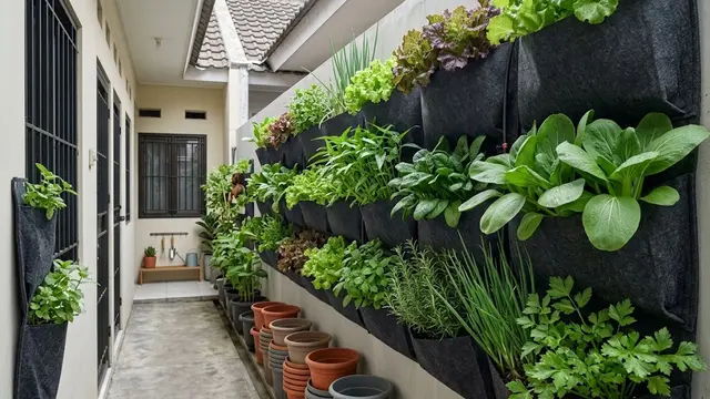 Kebun Vertikal untuk Sayuran dan Tanaman Herbal