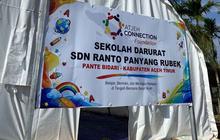 ACF Dirikan Sekolah Darurat di Pedalaman Aceh Timur, Pastikan Pendidikan Berlanjut