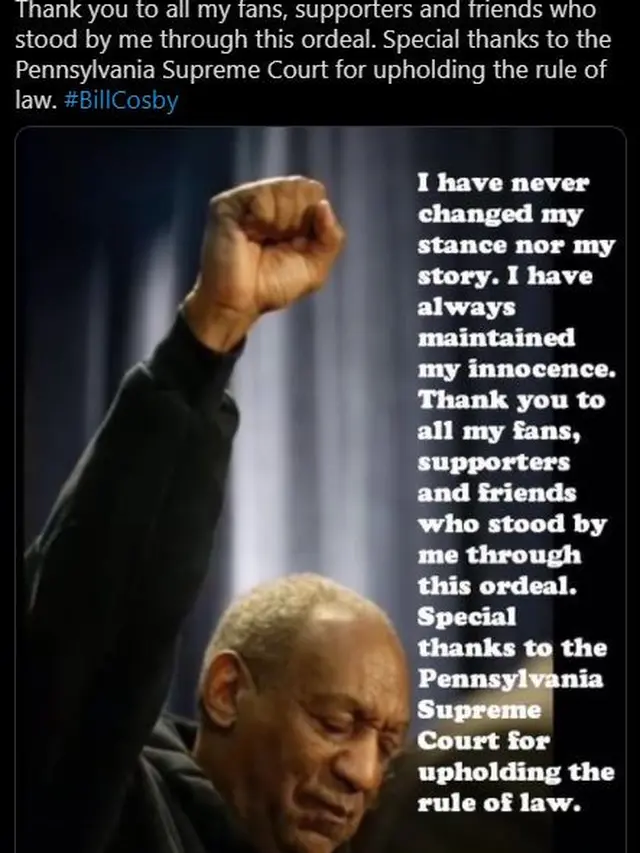 Unggahan Bill Cosby. (Twitter/ BillCosby)