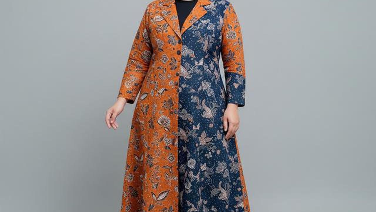 7 Model Gamis Batik Blazer Syari Size Besar, Pilihan Modis untuk Tampil Anggun di 2025