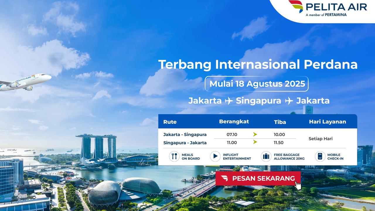 Perluas Layanan ke Pasar Global, Pelita Air akan Buka Rute Internasional Perdana