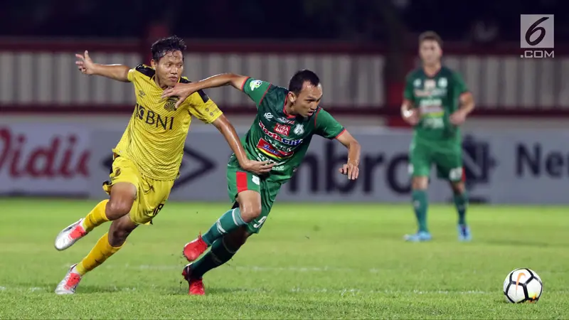 Babak Pertama, Bhayangkara FC Unggul 2-0 atas PSMS