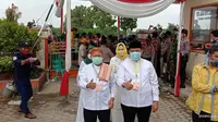 Pasangan nomor 3 Dawam Rahardjo-Azwar Hadi untuk sementara unggul di Pilkada Lampung Timur 2020. (Istimewa)