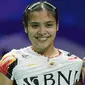 Tim beregu putri Indonesia harus menyerah 2-3 dari Jepang pada laga terakhir Grup C Piala Uber 2024 di Hi-Tech Zone Sports Centre Gymnasium, Chengdu, China, Rabu (1/5/2024). Dua angka kemenangan Tim Uber Indonesia dipersembahkan melalui tunggal pertama, Gregoria Mariska Tunjung setelah mengalahkan Akane Yamaguchi dan tunggal ketiga Komang Ayu Cahya Dewi yang mengalahkan Tomoka Miyazaki. Berdasarkan undian usai laga, Tim Uber Indonesia yang berstatus runner-up Grup C akan menantang juara Grup B, Thailand pada babak perempatfinal yang akan digelar Jumat (3/5/2024). (AP Photo/Ng Han Guan)